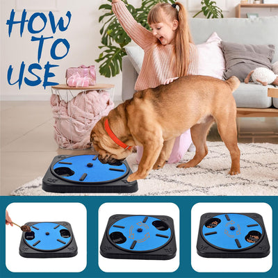 Pet Dog Slow-Feeding and Nail Filing Board