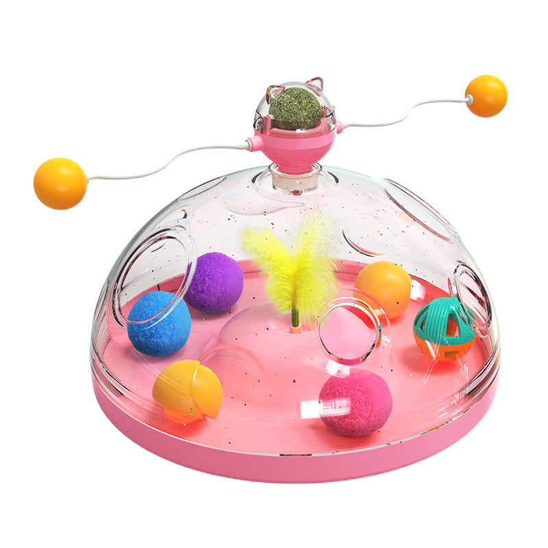 NEW! Interactive and Multifunctional Windmill Spinning Cat Toy
