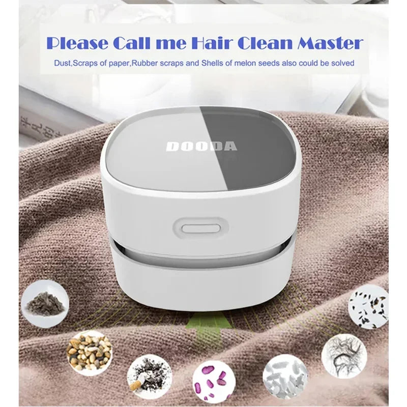 Handheld Desktop Vacuum Cleaner Mini Portable Table Dust Vacuum Table Sweeper Desktop Keyboard Cleaning Tool for Home