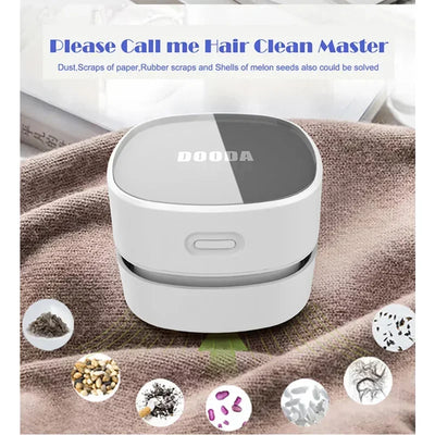 Handheld Desktop Vacuum Cleaner Mini Portable Table Dust Vacuum Table Sweeper Desktop Keyboard Cleaning Tool for Home