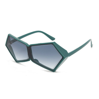 HB UV Protection Thick Polygon Frame Sunglasses