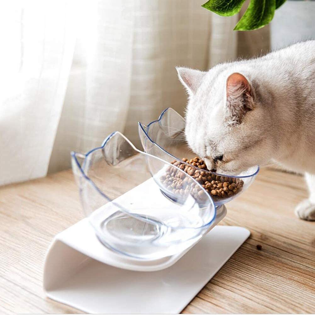 Elevated Cat Bowl – Non-Slip & Neck Support Design