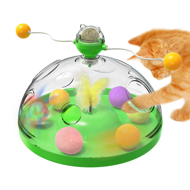 NEW! Interactive and Multifunctional Windmill Spinning Cat Toy