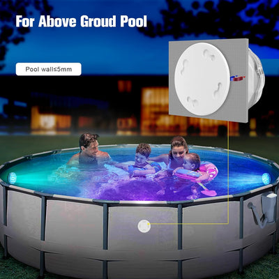 Rechargeable Submersible LED Lights with Remote, USB Color Changing Aquarium Lights with Magnet Suction Cups, Waterproof Underwater Pool Lights for Inground Pool Shower Hot Tub Accessories, 2Packs