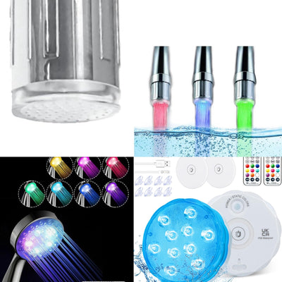 NEW! Luminous Aqua LED Bathroom Kit