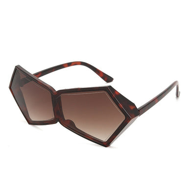 HB UV Protection Thick Polygon Frame Sunglasses