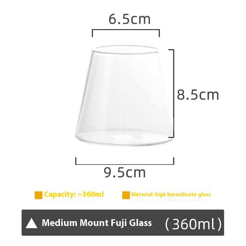 Aesthetic Mountain Glass Latte Coffee Cup