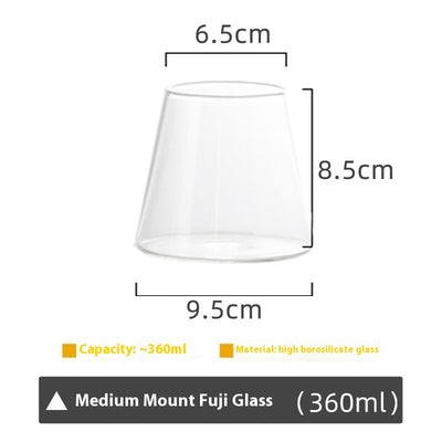 Aesthetic Mountain Glass Latte Coffee Cup