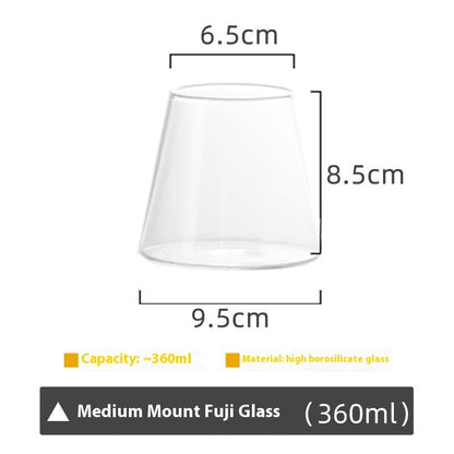 Aesthetic Mountain Glass Latte Coffee Cup