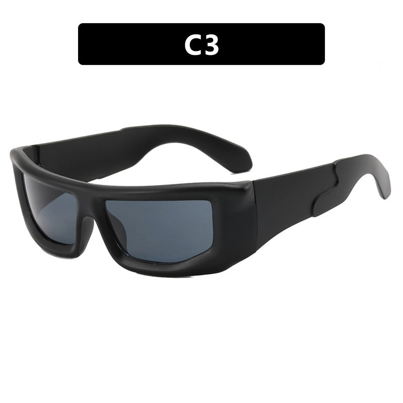 HB Futuristic Fashion Squared Sunglasses