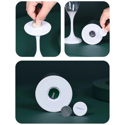 6Pcs LED Glowing Light up Cups Creative Goblet Glow in Water Cocktail Cup Wedding Party Decoration Christmas Atmosphere Cup