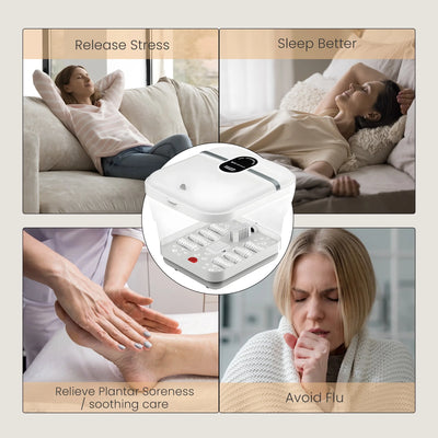 Foot Spa Bath Massager with Heat and Bubbles