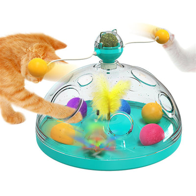 NEW! Interactive and Multifunctional Windmill Spinning Cat Toy