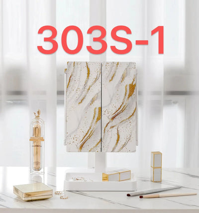 72 LED Light Desktop Vanity Mirror 1/2/3X Magnifying 