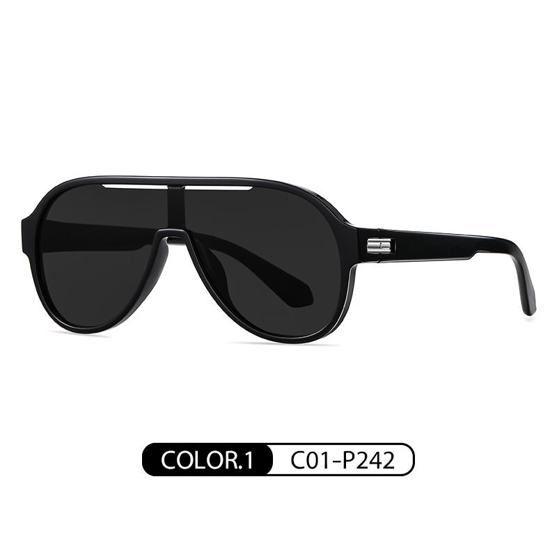 HB One-piece Large Frame Colorful Polarized Sunglasses