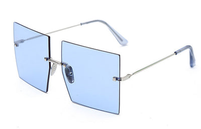 HB Square Rimless Metal Sunglasses