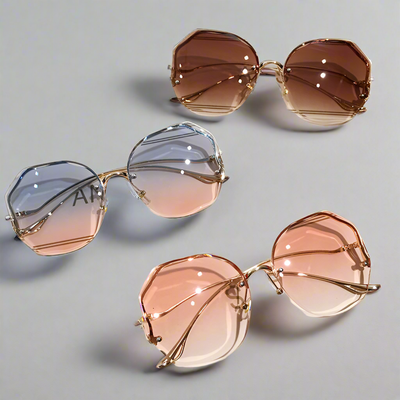 HB Ladies Fashion Gradient Borderless Sunglasses