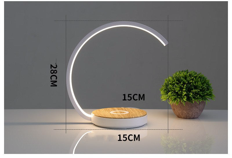 Smart Desk Lamp – Touch & Wireless Charging Bedside Light