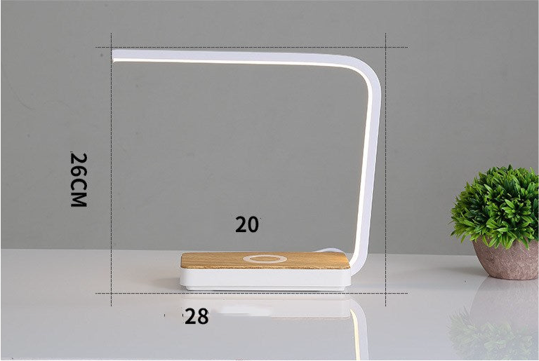 Smart Desk Lamp – Touch & Wireless Charging Bedside Light