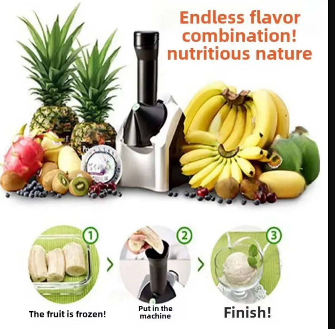 NEW! Frozen Yogurt Ice Cream Maker