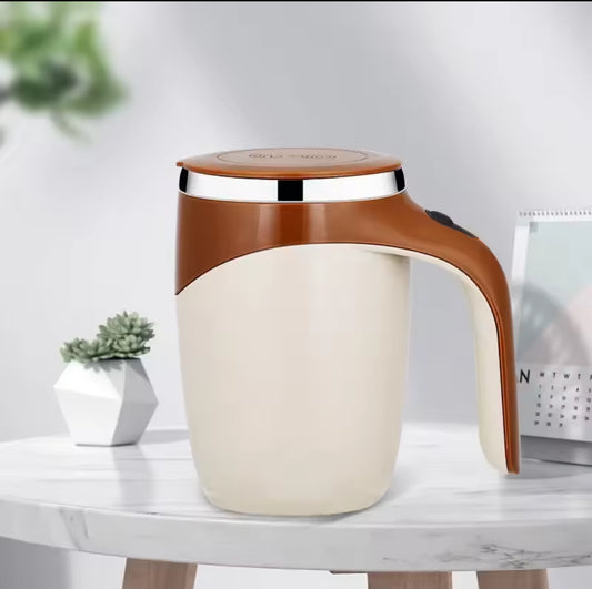 Self-Stirring Mug – 380ML Magnetic Electric Coffee Cup with Lid