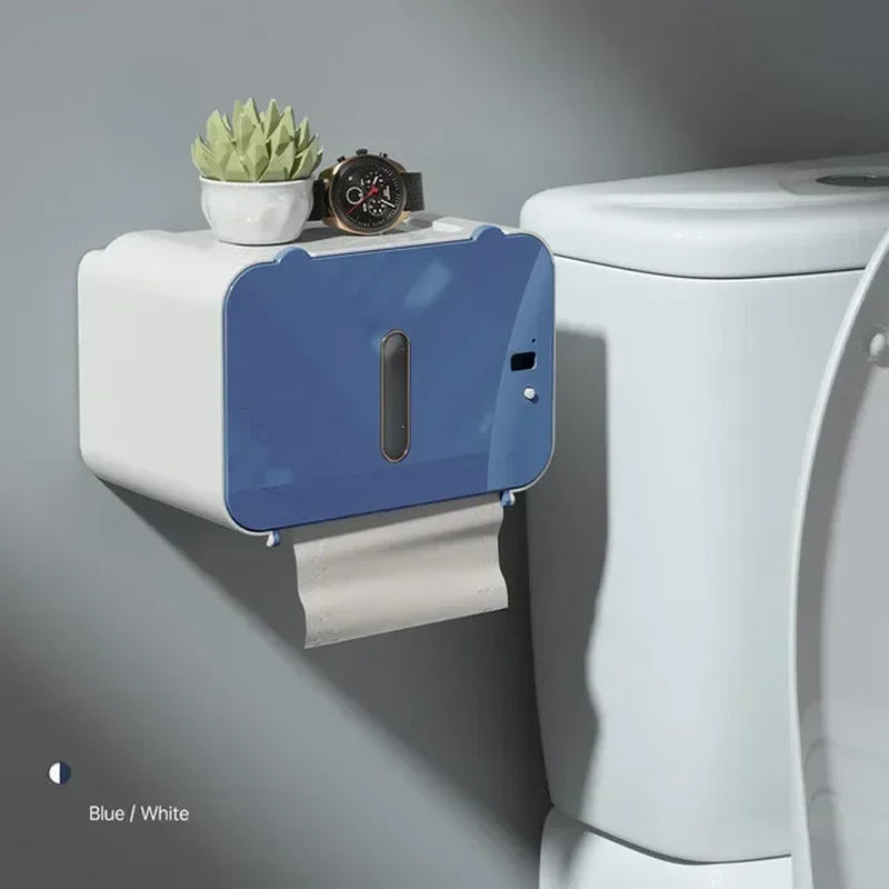 Portable Toilet Paper Holders Wall-Mounted Automatic Toilet Paper Dispenser Induction for Bathroom Accessories Tissue Rack