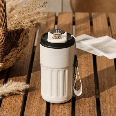 Intelligent Digital LED Temperature Display Coffee Cup Stainless Steel Thermo Bottle Keeps Cold and Heat Thermal Mug Sports Cup