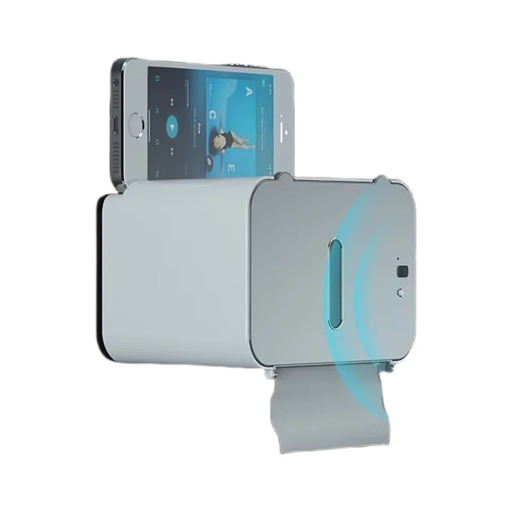 Portable Toilet Paper Holders Wall-Mounted Automatic Toilet Paper Dispenser Induction for Bathroom Accessories Tissue Rack