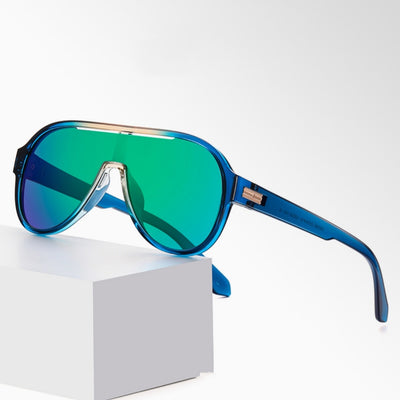 HB One-piece Large Frame Colorful Polarized Sunglasses