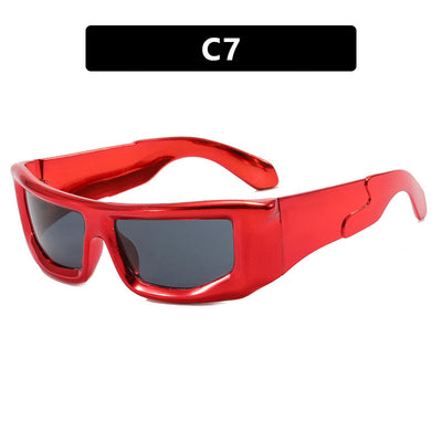 HB Futuristic Fashion Squared Sunglasses