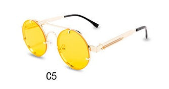 HB Oval Steampunk Fashion Sunglasses