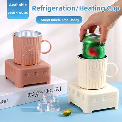 Mini Quick Cooling Cup Beer Beverage Rapid Refrigeration Ice Maker Machine Cold Drink Heating Home Dormitory Food Grade 400Ml Kitchen Gadgets