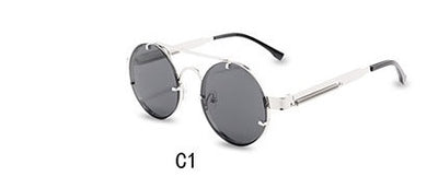 HB Oval Steampunk Fashion Sunglasses