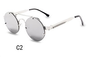 HB Oval Steampunk Fashion Sunglasses