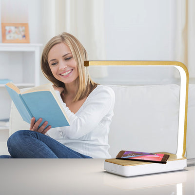 Smart Induction Touch Wireless Charging Desk Lamp Bedroom Bedside