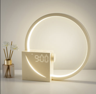 Colorful Moon Light Lamp Clock