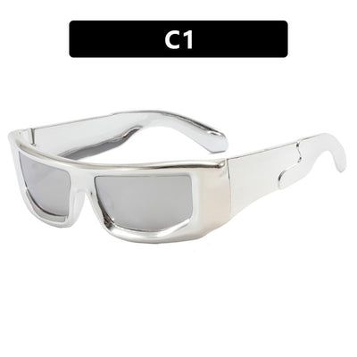 HB Futuristic Fashion Squared Sunglasses