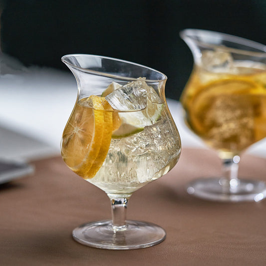 Diagonal Hurricane Glass – Classic Creative Juice Cup