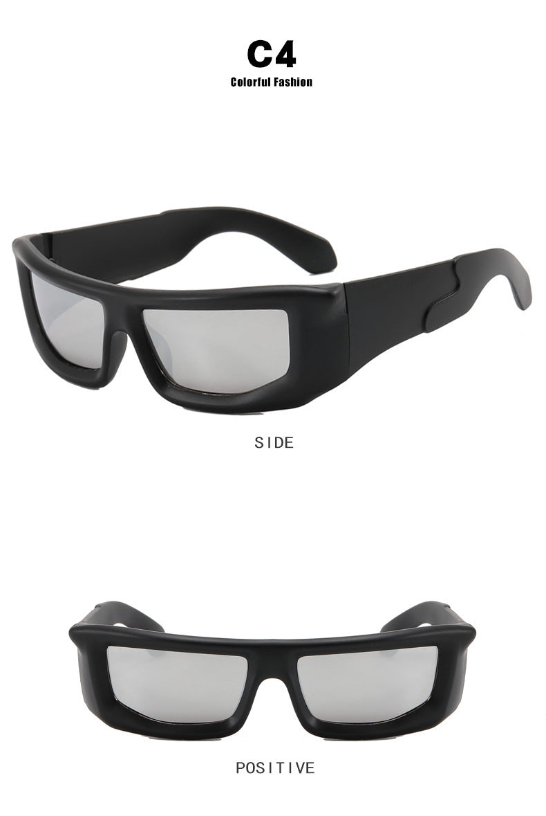 HB Futuristic Fashion Squared Sunglasses
