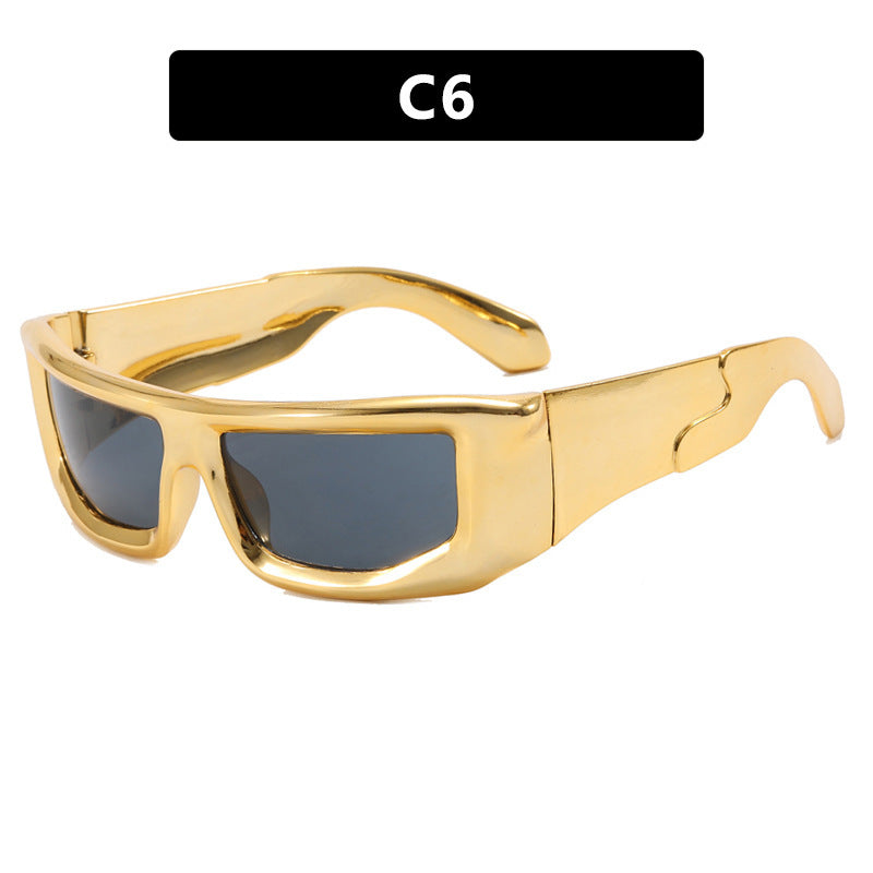 HB Futuristic Fashion Squared Sunglasses