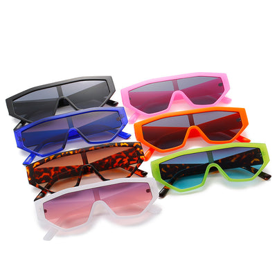 HB Big Frame Fashion Retro One-piece Sunglasses