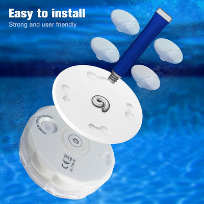 Rechargeable Submersible LED Lights with Remote, USB Color Changing Aquarium Lights with Magnet Suction Cups, Waterproof Underwater Pool Lights for Inground Pool Shower Hot Tub Accessories, 2Packs