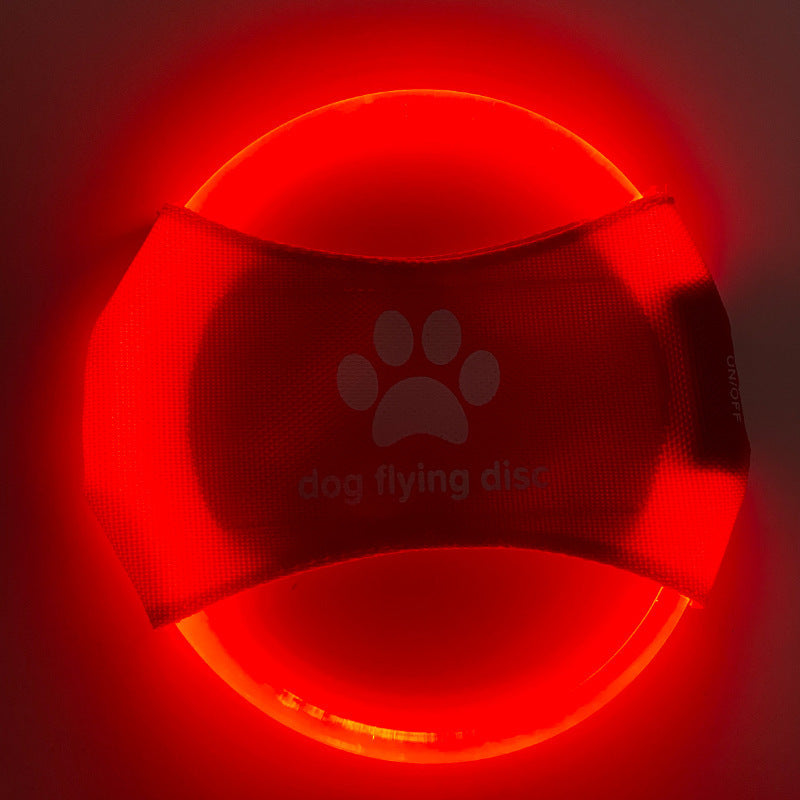 LED Glowing Disk Dog Toy