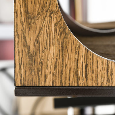 Pawhut Cat Shelves with Ergonomically Curved Platform, Cozy Cat House, Bridge, Easy Stairs, and Flat Perch, Wall-Mounted Cat Tree Climbing Playground, Modern Cat Tree, Coffee Brown