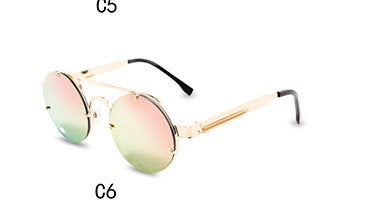 HB Oval Steampunk Fashion Sunglasses