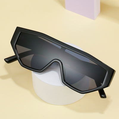 HB Big Frame Fashion Retro One-piece Sunglasses