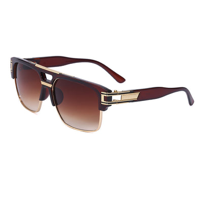 HB Men's Fashion Large Frame Retro Sunglasses